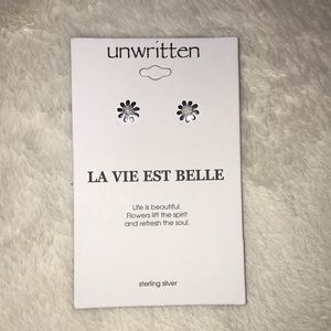 Sterling Silver Floral Stud Earrings